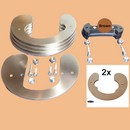 Asgera Hantel CUSTOM Edelstahl Fitnesshantel Einzelteile Wood Style