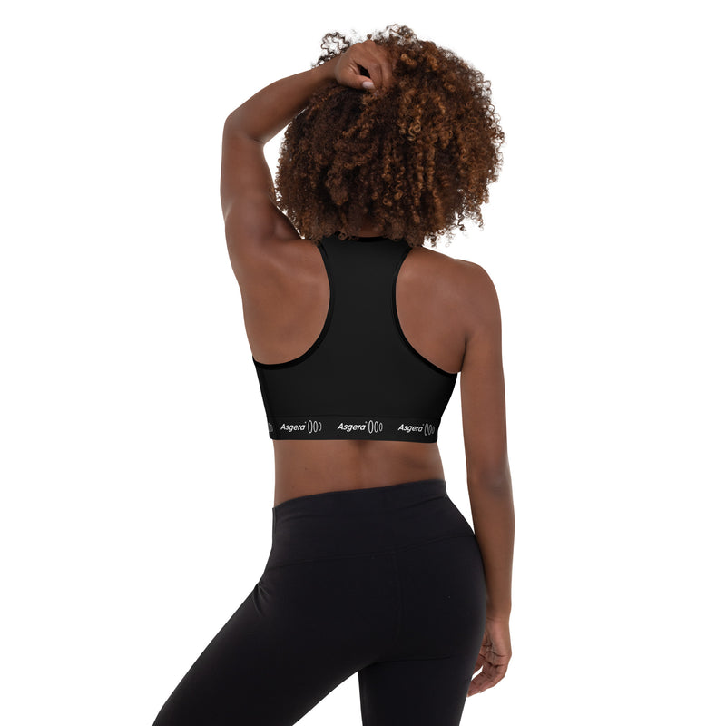 Asgera ® Sport-BH Gepolstert Black (Damen)