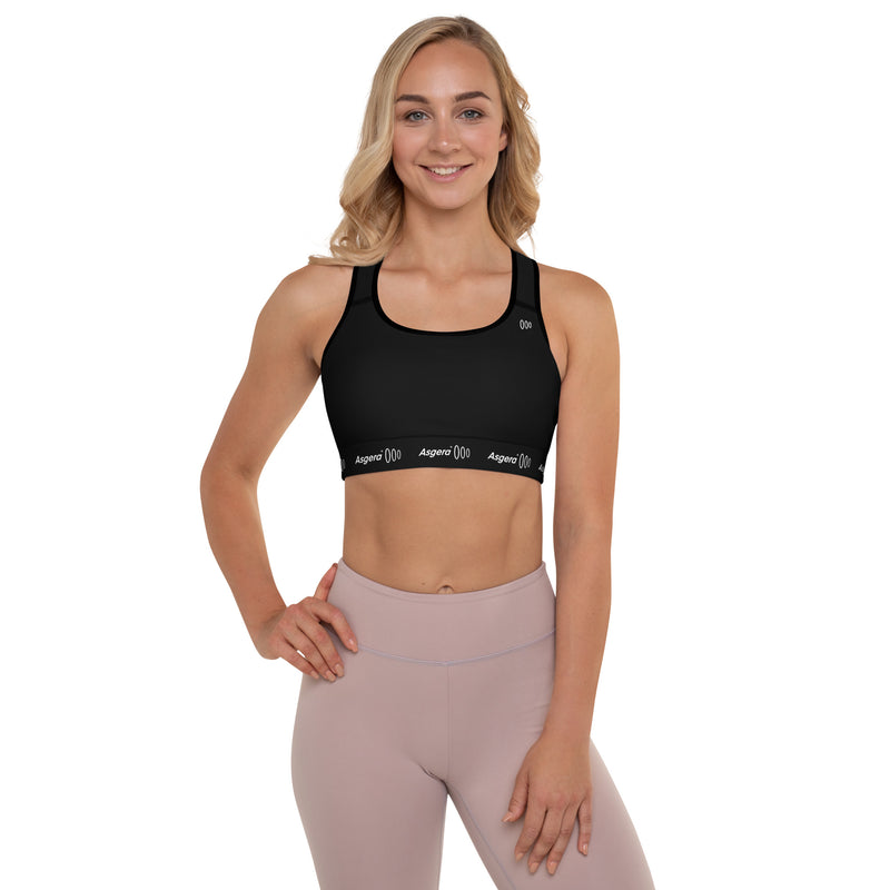 Asgera ® Sport-BH Gepolstert Black (Damen)