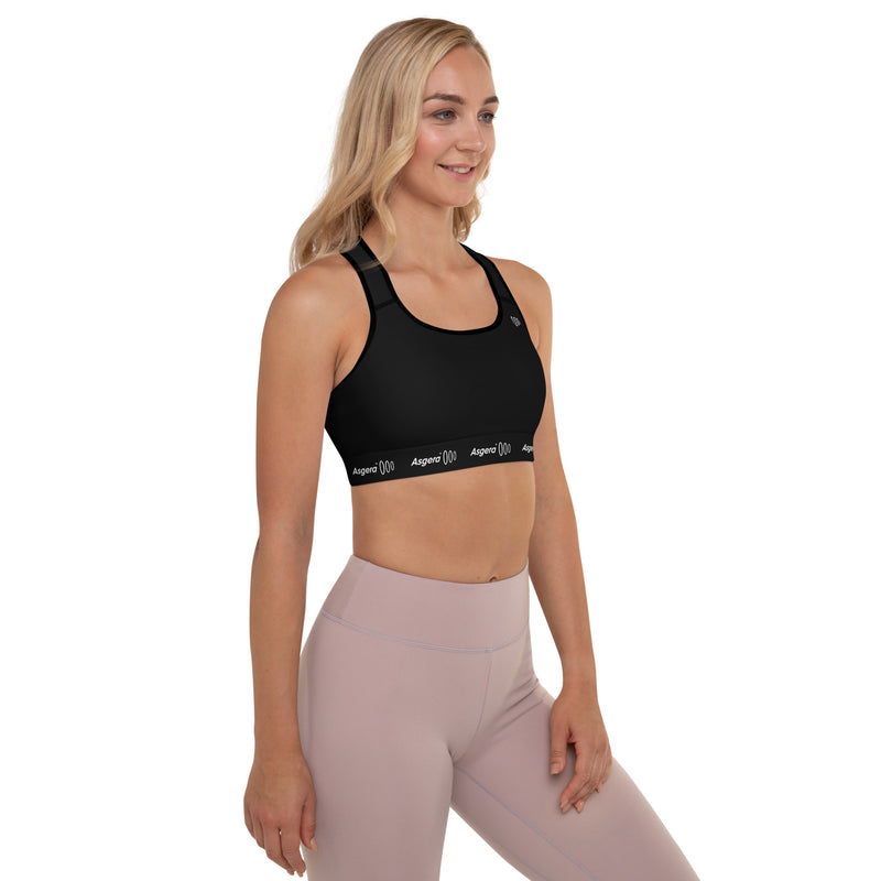 Asgera ® Sport-BH Gepolstert Black (Damen)